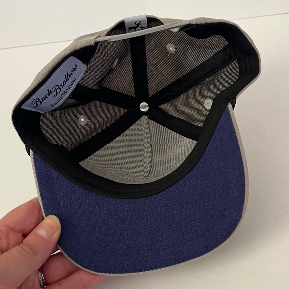 BUCK BROTHERS FLAT BRIM HAT- BOTTOMS UP Tan Rope Hat Size Small/Medium - Picture 7 of 7